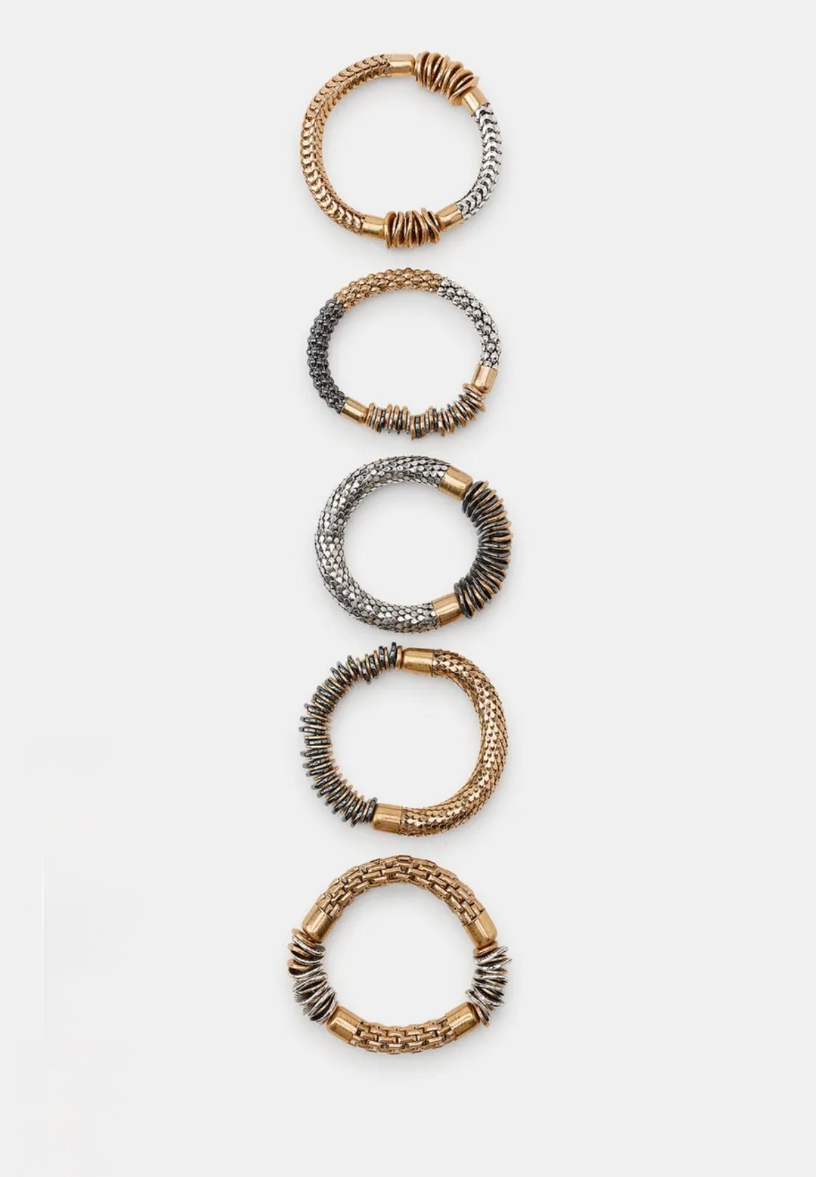Pack of 5 retro bracelets