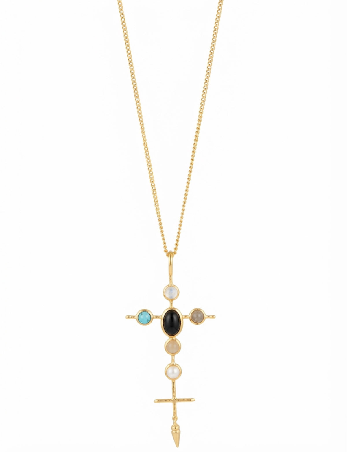 Lune Cross Pendant
