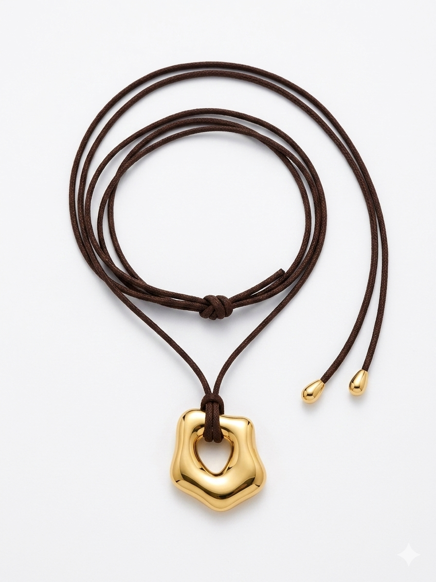 Wavy Hoop Pendant