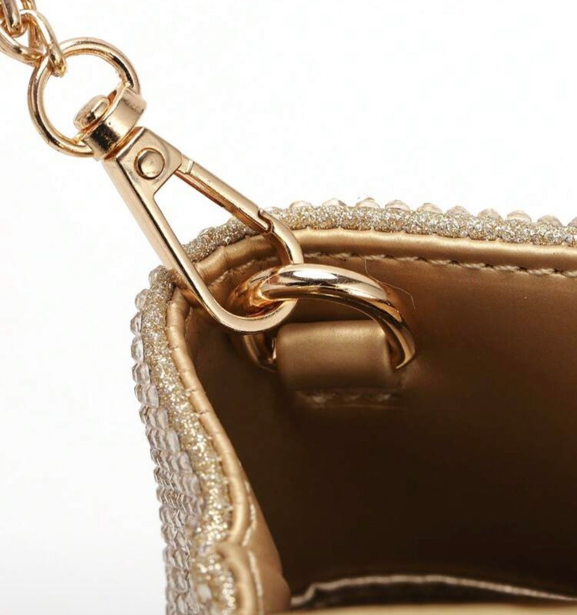 Crystal Bucket Bag