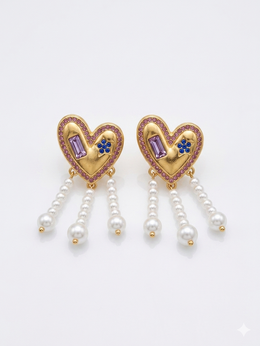 Christian Heart Earrings