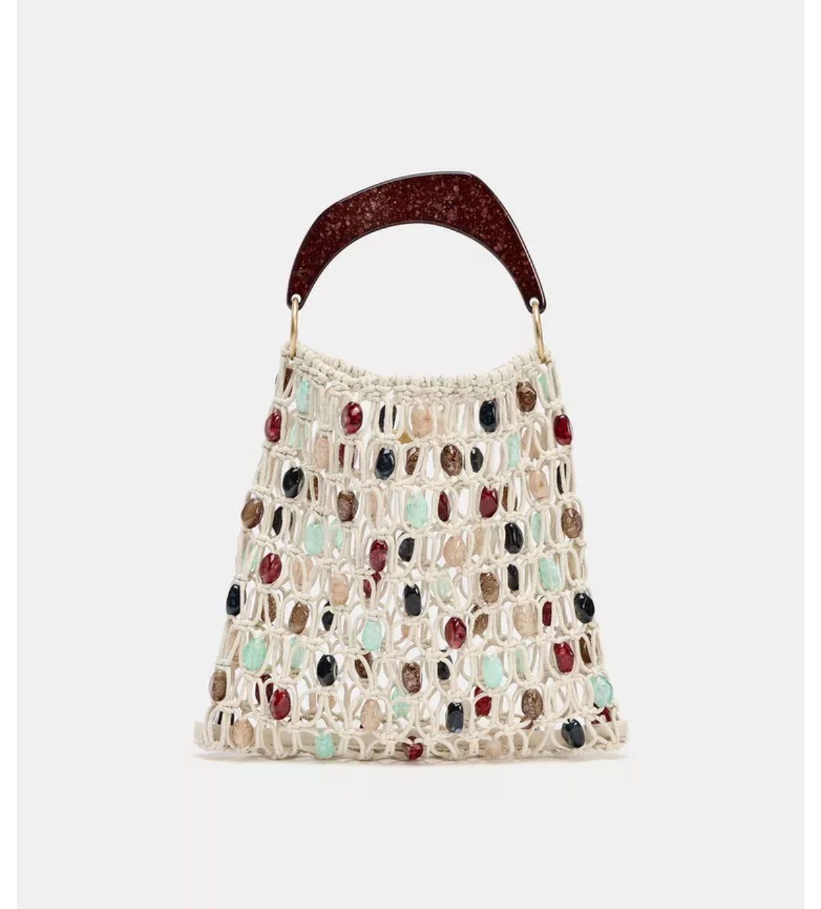 Stone beaded bag