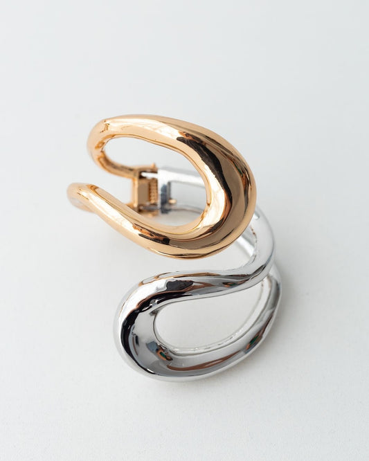 Fushion flow dual tone bracelet