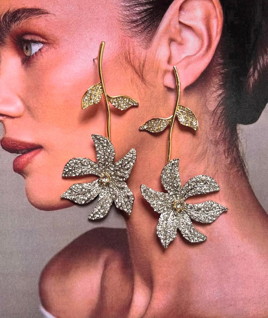 Celeste Bloom Drop Earrings