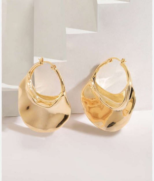 gold chunky hoops